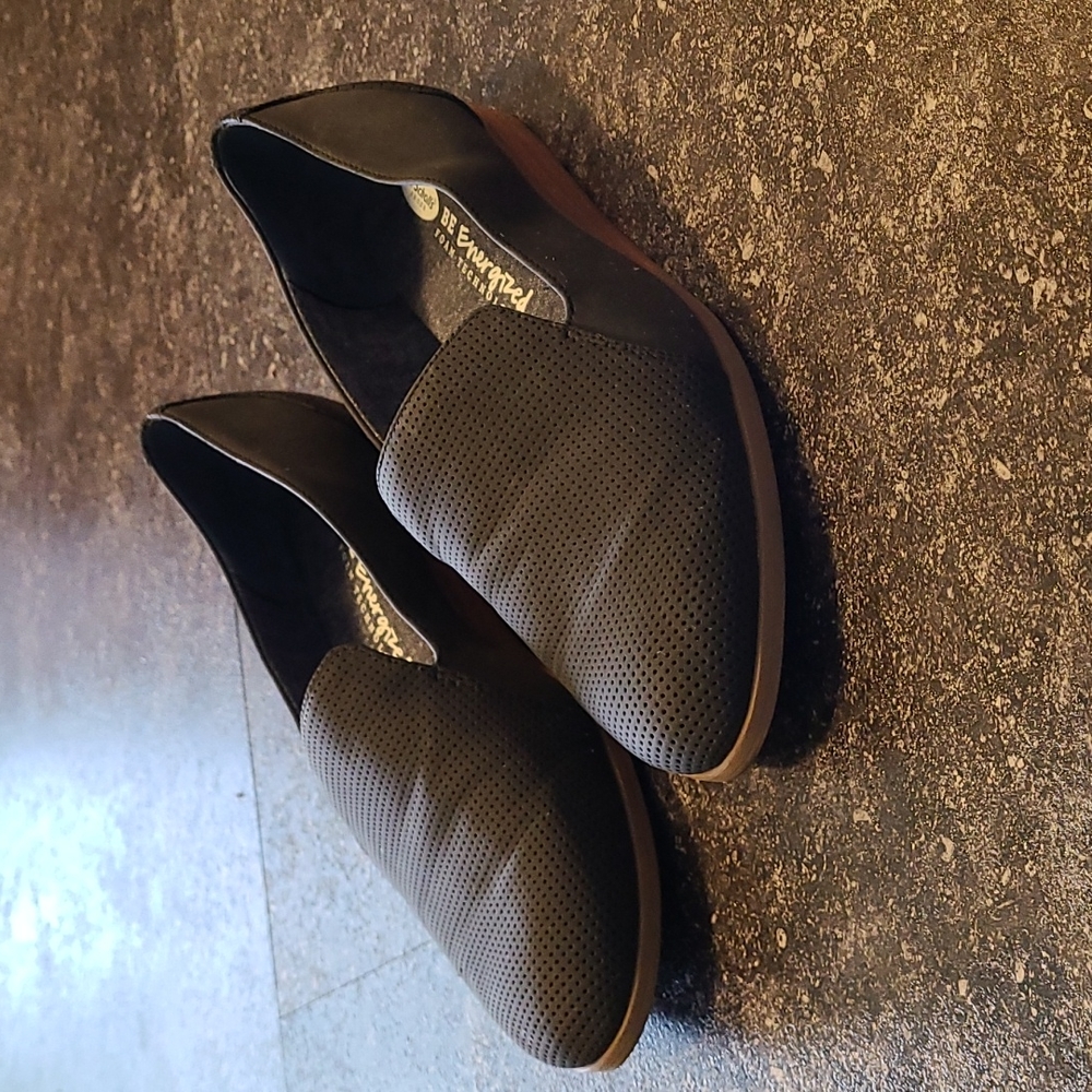 Dr Scholls black loafers